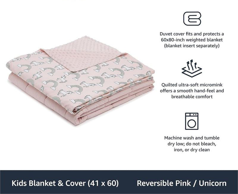KIDS BLANKETS 7LB Pink Unicorn